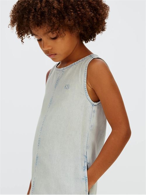 slvs lwt denim dress bleachout CALVIN KLEIN JEANS | LVCKSJH10G1A5